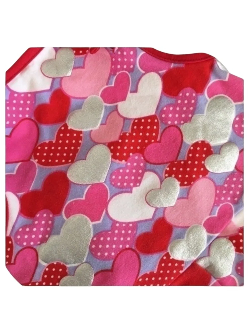 SimplyDog Red Heart Print Dog Dress Size S